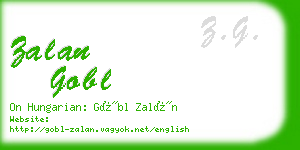 zalan gobl business card